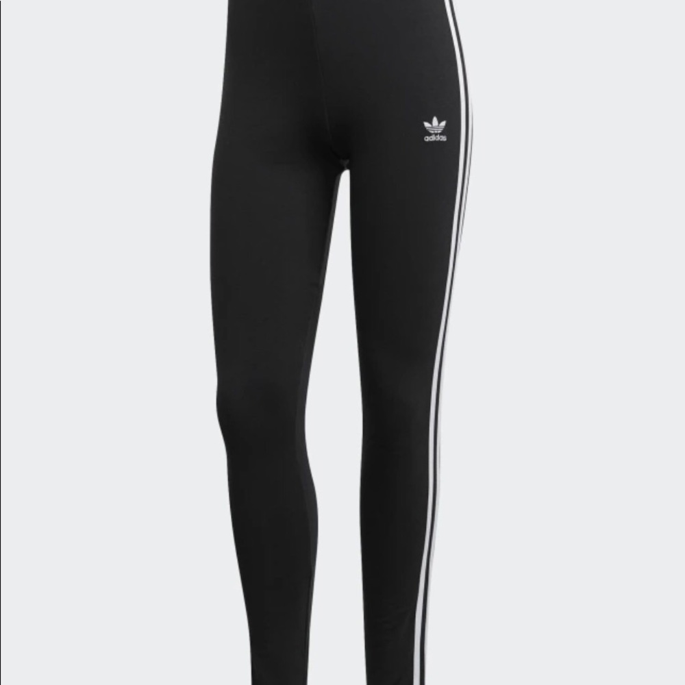 Black 3 Stripe Adidas Leggings
